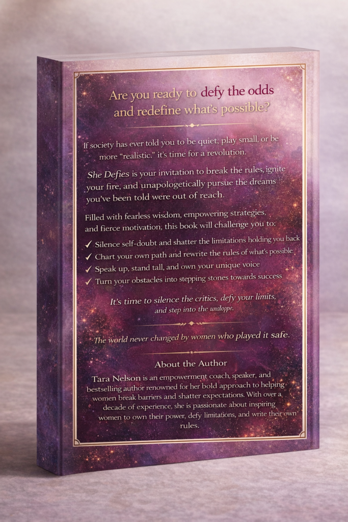 defies back cover